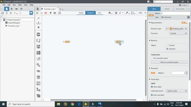Celsius to Fahrenheit in LabVIEW NXG смотреть онлайн