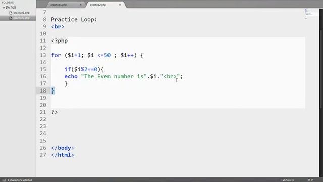 PHP: Chapter 01: Using Conditional Statement & Loop (2nd Part) смотреть онлайн