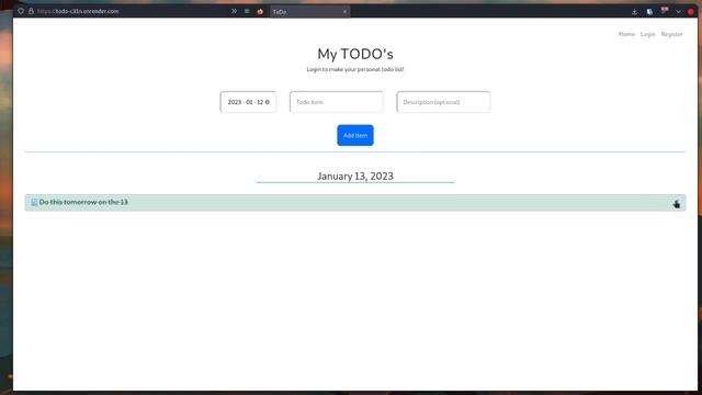 I made a todo list with Flask where you can register an account. смотреть онлайн