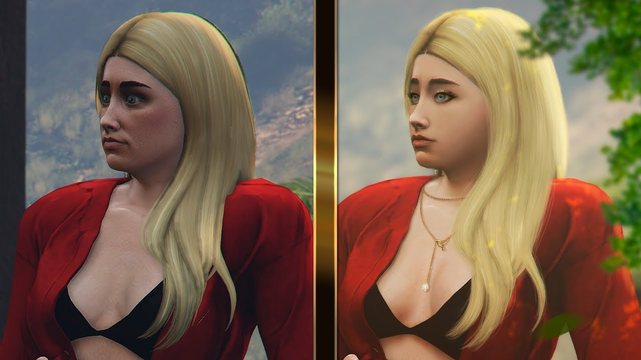 Обработка скриншота в Photoshop персонажа из игры GTA 5 Online