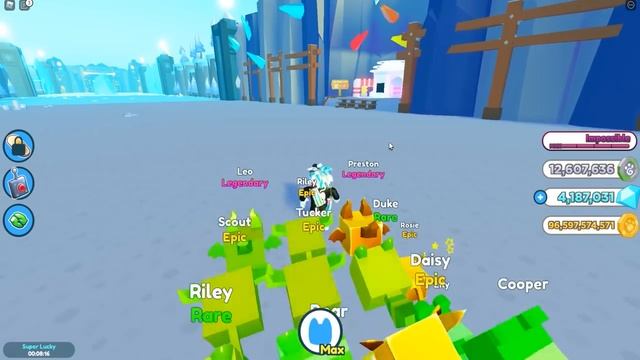 МИФИЧЕСКИЙ СУНДУК! СУПЕР ПИТОМЕЦ 2,000,000 СИЛЫ! ROBLOX Pet Simulator X смотреть онлайн
