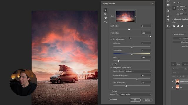SKY REPLACEMENT TUTORIAL - PHOTOSHOP 2023 смотреть онлайн