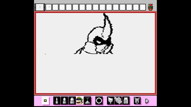 Kabbu from Bug Fables in Mario Paint (Real-Time) смотреть онлайн