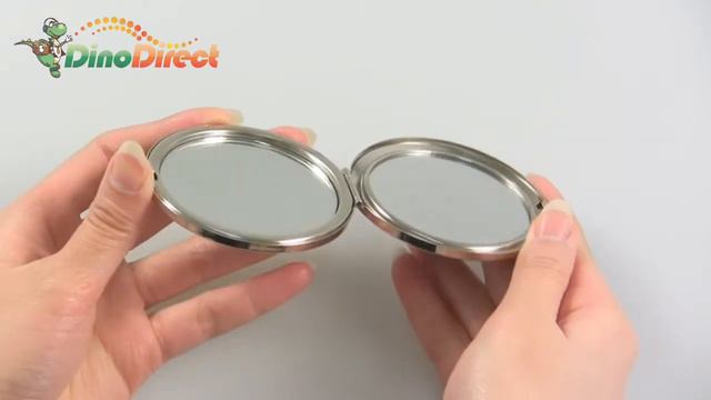Lotus Flower Double Side Pocket Compact Stainless Makeup Mirror 2 Pcs - dinodirect смотреть онлайн
