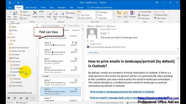 How to show or hide folder list view in Outlook смотреть онлайн
