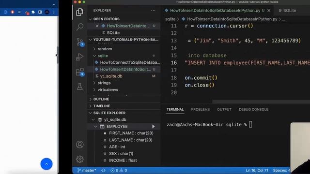 How To Insert Data Into Sqlite Database In Python смотреть онлайн