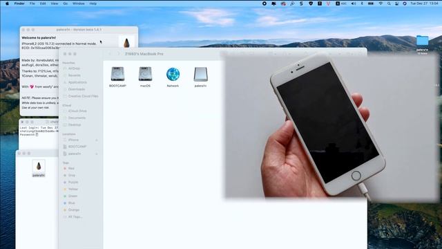 Jailbreak IOS 15 - 16.3 IPhone 6s - X  With Palera1n GUI No Need Enter Commands