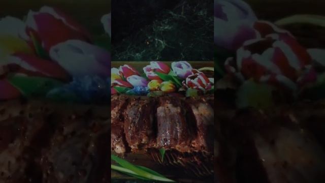 Свиной почеренок, запечённый в духовке. смотреть онлайн