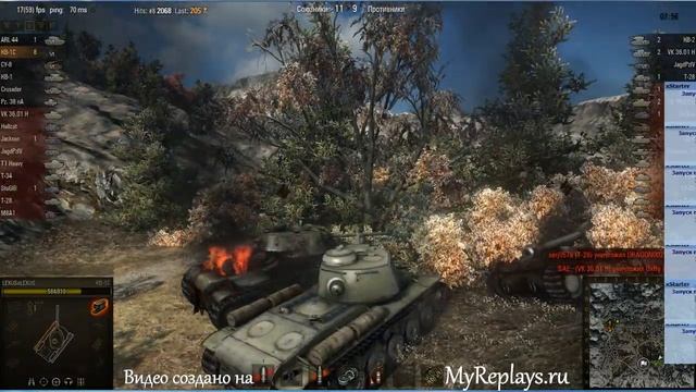 WOT: Священная долина - КВ-1С - 10 фрагов - смотреть онлайн