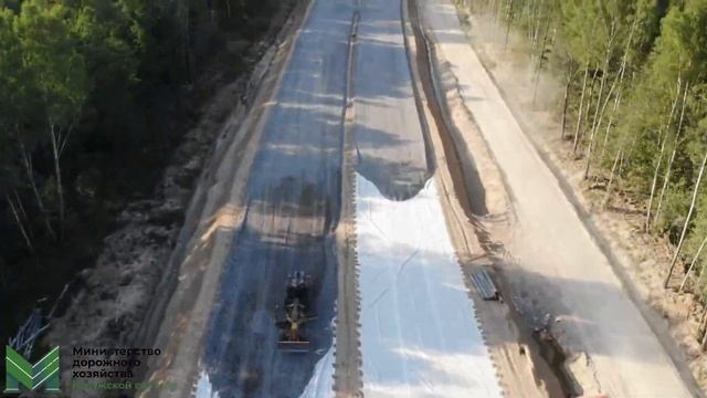 Строительство Северного обхода г. Калуги (Анненки - Жерело) [Аэросъёмка 26.07.2021 г.]