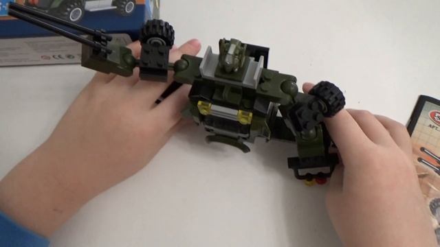 Конструктор СуперГерой 2 в 1 8114 Военный РОБОТ и ДЖИП. Play Smart Lego Игрушка Трансформер смотреть онлайн
