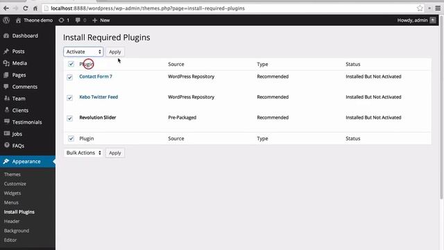 THEONE wordpress theme video guide - installation смотреть онлайн