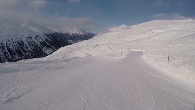 obergurgl hohgurgl ski piste 41 blue GoPro from top to bottom / обергургль хохгургль трасса 41 синя смотреть онлайн