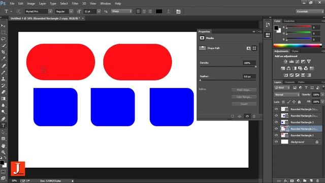 วาดรูปทรงสำเร็จรูปด้วยเครื่องมือ shape tool EP.3 | เจาะลึกรายละเอียดสี่เหลี่ยมขอบมน смотреть онлайн
