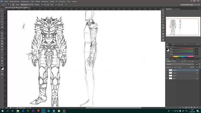 СКЕТЧИМ ДОСПЕХИ РЫЦАРЯ! смотреть онлайн