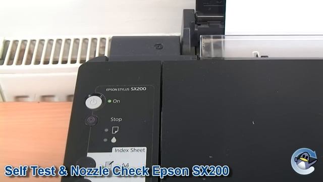 How to Self Test & Nozzle Check on Epson Stylus SX200 Printer смотреть онлайн