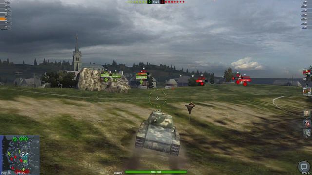 WoT Blitz. Тяжелый танк КВ-1С. Облегченный тяж. смотреть онлайн