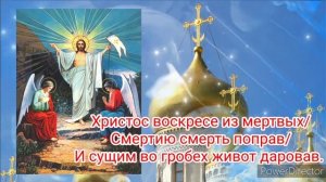 Тропарь и кондак Воскресения Христова (пасха)
