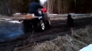 Самодельный квадроцикл с двигателем от ИЖ планета