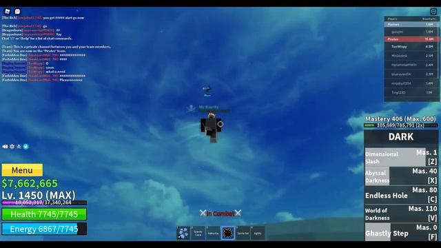 Gravity Cane Combos / Hunting | Blox Fruit смотреть онлайн