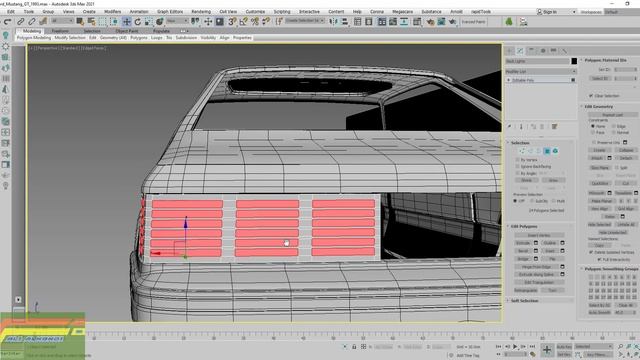 Modeling Ford Mustang GT 93 in 3ds Max Part 16 смотреть онлайн