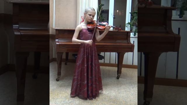 Анастасия Салькова, 11 лет. Мазас. Этюд 6