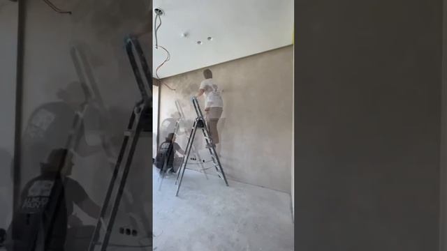 Нанесение декоративной штукатурки Luxus Paint на одном из наших объектов ?