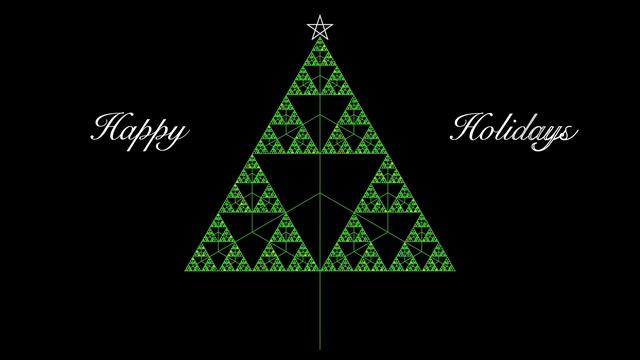A Fractal Holiday Greeting #fractal #manim #sierpinski #holiday смотреть онлайн