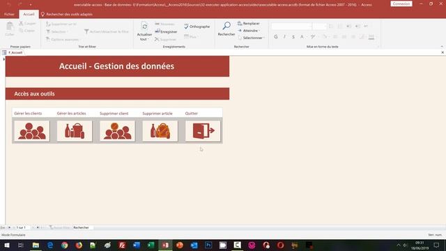 Créer une application Access exécutable смотреть онлайн