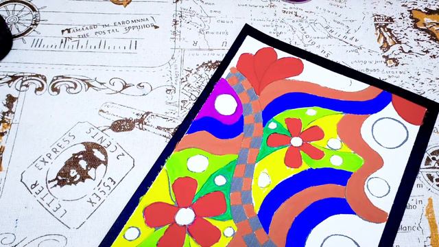 Tutorial Coloring Flower Poster Blooming Beautiful Art Motifs Simper смотреть онлайн