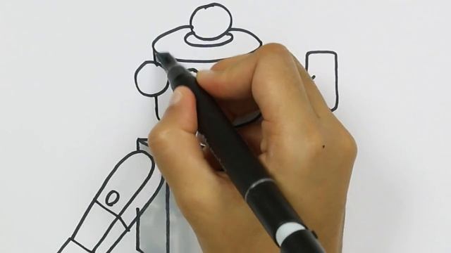 Как нарисовать робот | Раскраски детей HD | Рисование и окраска | Рисование для детей смотреть онлайн