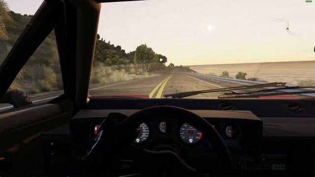 Assetto Corsa - Lamborghini Countach along the Pacific Coast Highway смотреть онлайн
