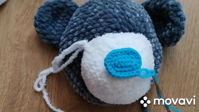 Процесс вязания мишки Тедди из плюшевой пряжи /The process of knitting Teddy bears from plush yarn смотреть онлайн