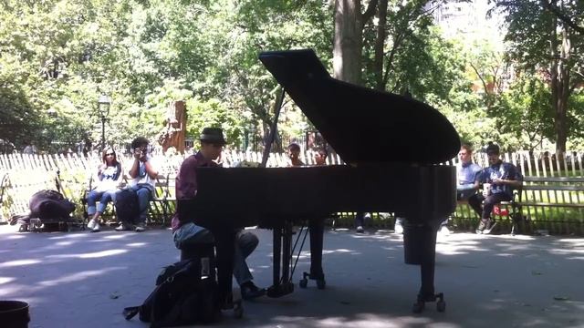 "Truman Sleeps" at Washington Square Park performed by Colin Huggins смотреть онлайн