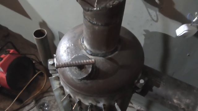 Печка на отработке в гараж своими руками смотреть онлайн