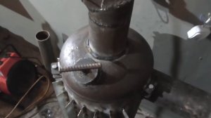 Печка на отработке в гараж своими руками