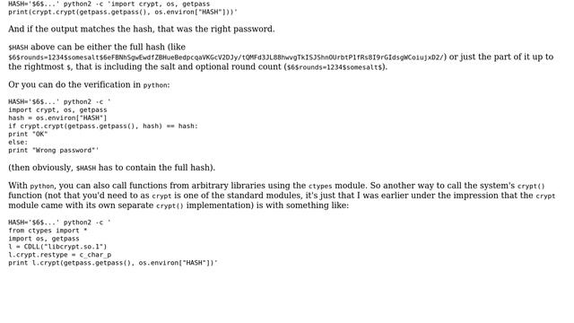 Unix & Linux: Verify password hash in bash script? (3 Solutions!!) смотреть онлайн