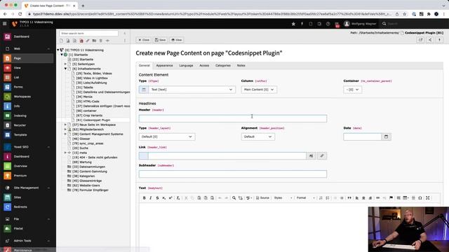 TYPO3-Tipp: Code Snippets mit dem CKEditor ausgeben, Teil 1/2 смотреть онлайн