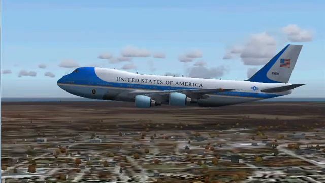 Flight Simulator 9 - Air Force One - Take Off смотреть онлайн