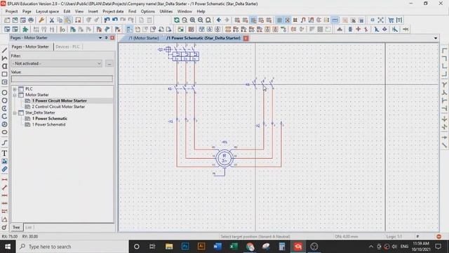 Eplan Electric P8 V2.9 || Tutorial N.10 || Star-Delta starter [Project 2] (Part 1). смотреть онлайн