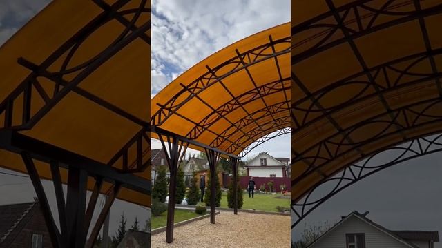 Навес для двух автомобилей 6х6