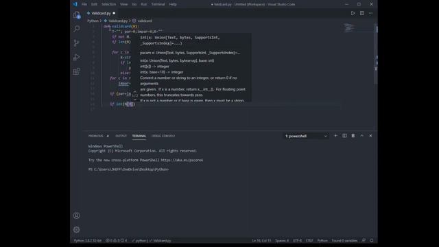 Python : Validar e identificar un numero de tarjeta de credito смотреть онлайн