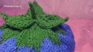 Вязание спицами Шапочка для ребенка Ежевика