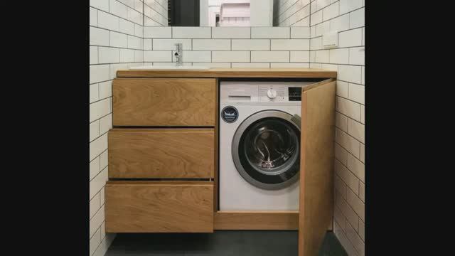 Шкаф для стиральной машины в ванной смотреть онлайн