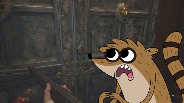 (Rigby to the rescue) Mordecai and Rigby Play Resident evil village part 3 смотреть онлайн