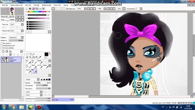 Туманные волосы в Paint tool sai,или издевательство надо мной. смотреть онлайн