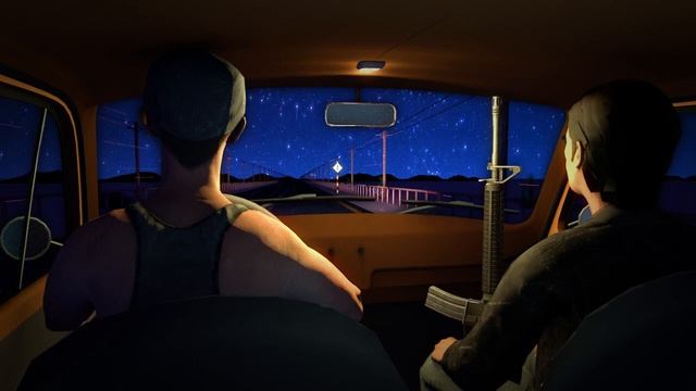 Zombie Apocalypse Survivors' Nightly Drive | Car and Light Rain Sounds Only смотреть онлайн