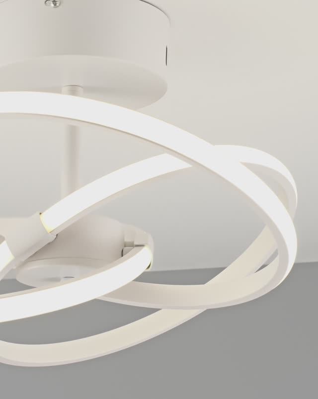 Светодиодная потолочная люстра с пультом Moderli V2810-CL Victory смотреть онлайн