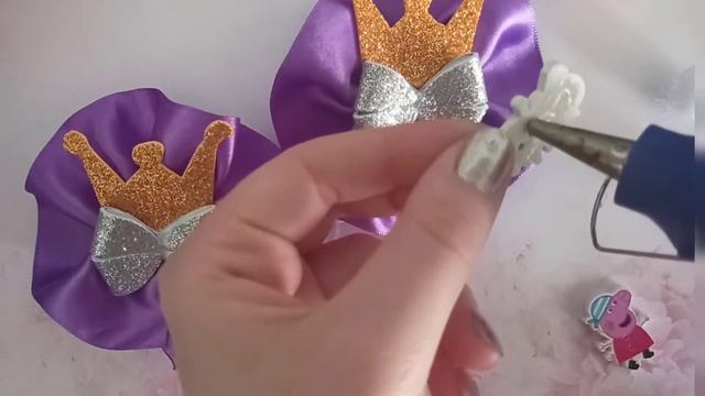 DIY. резинки для волос из фоамирана Свинка Пеппа. смотреть онлайн