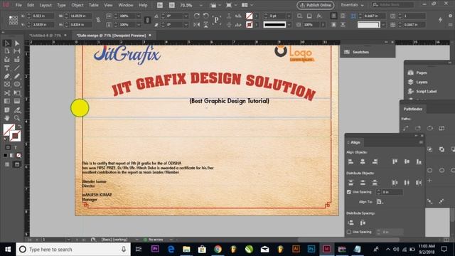InDesign Data Merge Tutorial New | Creating a Professional Certificate Design using best tools смотреть онлайн